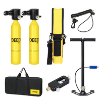 Double 0.5L Scuba Diving Air Tanks Kit Underwater 20Mins