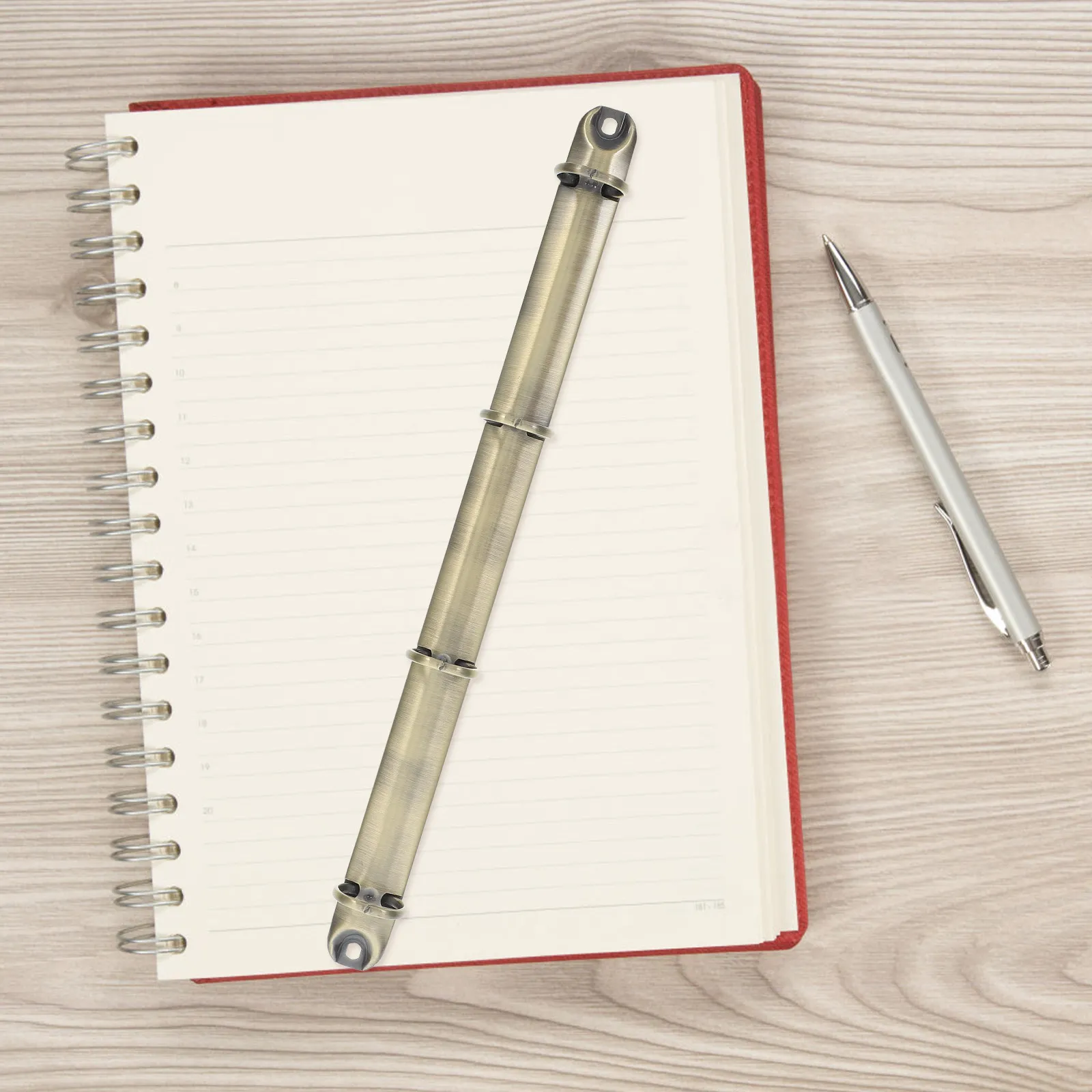 Metal Ring Binder Mechanism 4 Ring A4 Loose Leaf Binding Spine for DIY Planners Notebooks Document Storage File Management