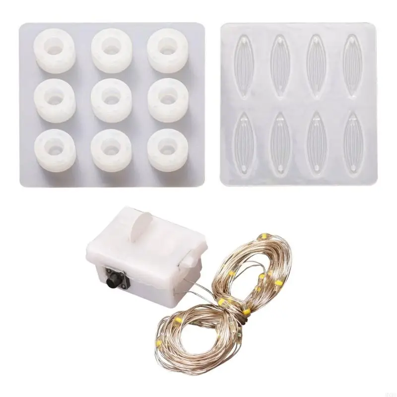 

MXMF Tulips Leaf Night Lamp Mold Set Unique Flowers Night Light Mould