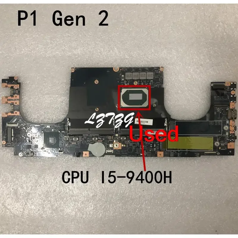 

Used For Lenovo ThinkPad P1 Gen 2 Laptop Motherboard mainboard CPU I5-9400H UMA FRU 02HM890 5B21C66863