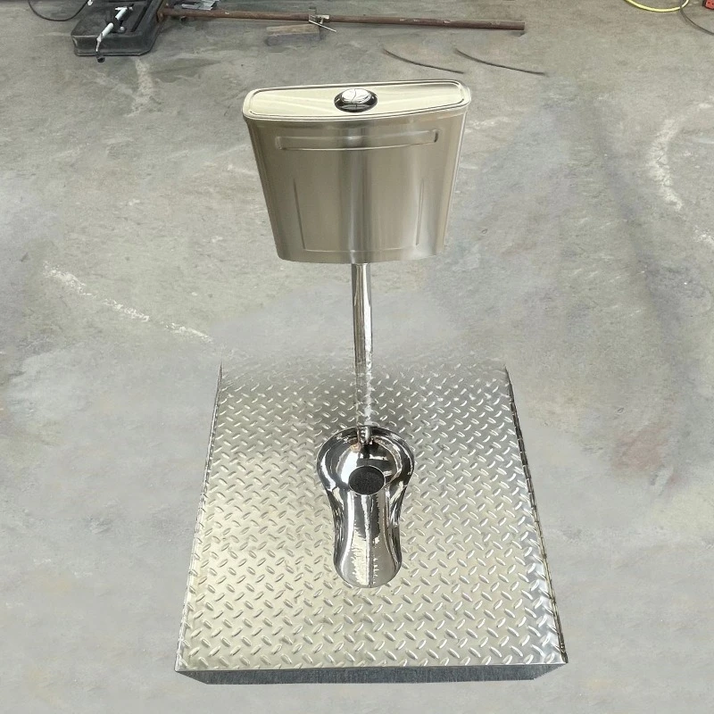 Public toilet squat toilet squat pit type stool urinal stainless steel large panel base squat toilet modern and simple