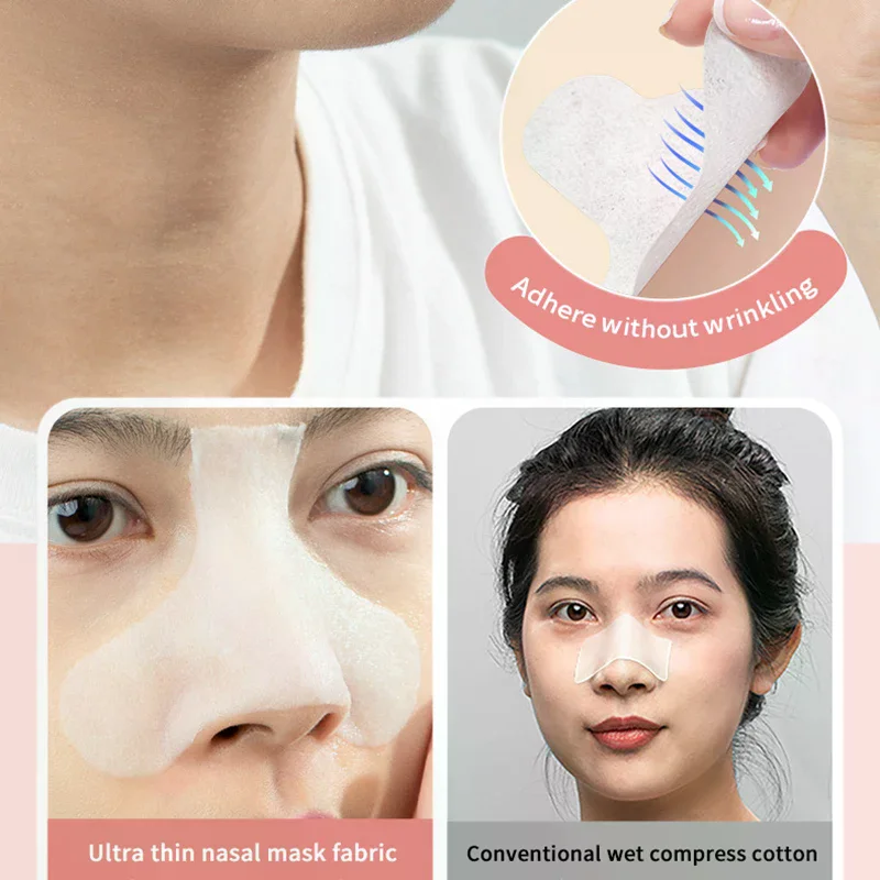 100 個多機能コットンパッドウェットコットン特別な保湿薄いリムーバー黒ずみコットンウェットコンプレスフェイシャルマスク紙