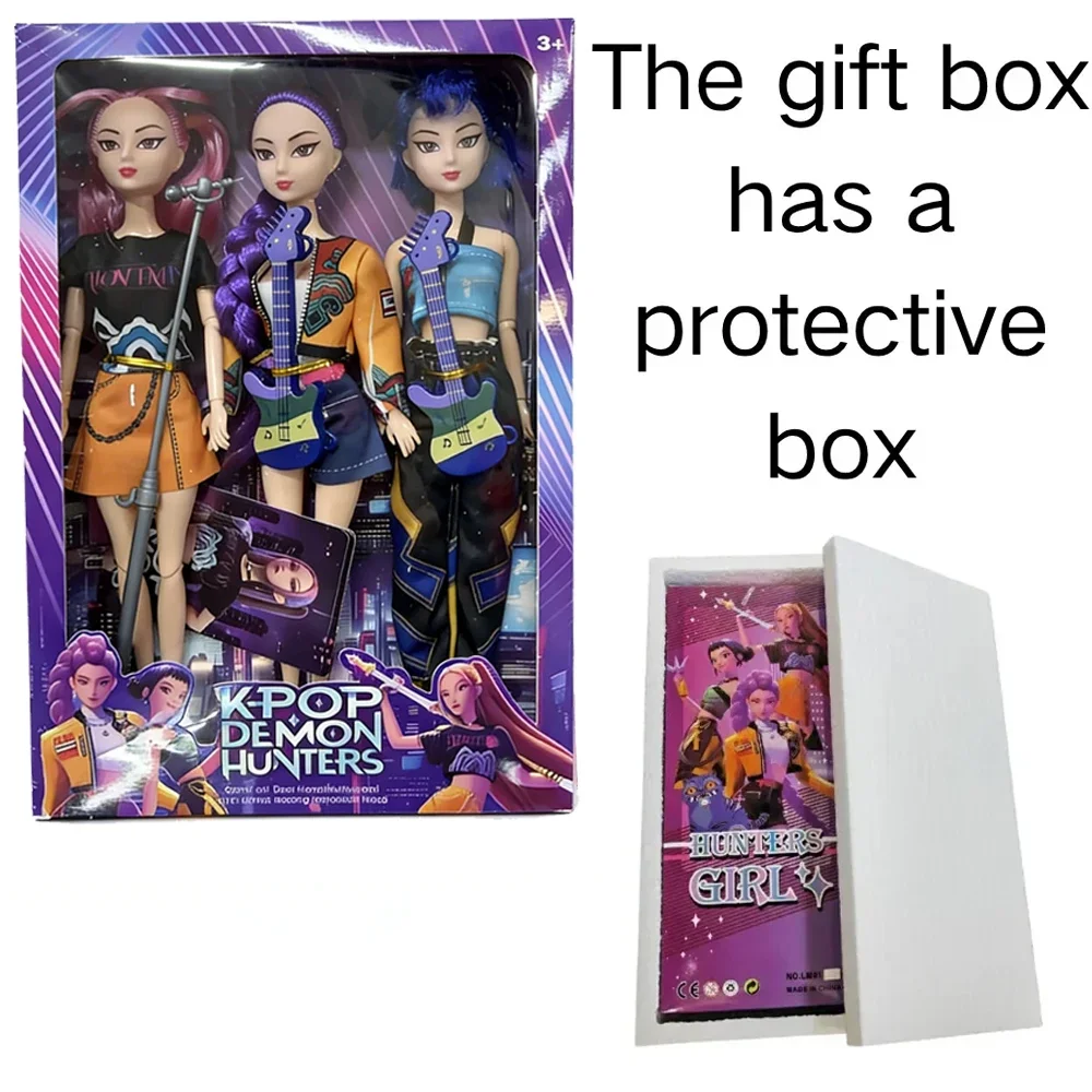 NEW  Anime KPop Demon Hunters Doll Vinyl Toy Rumi Mira zoi Character vinyl Birthday Gift Fan Gifts Hot Seling Action Figure