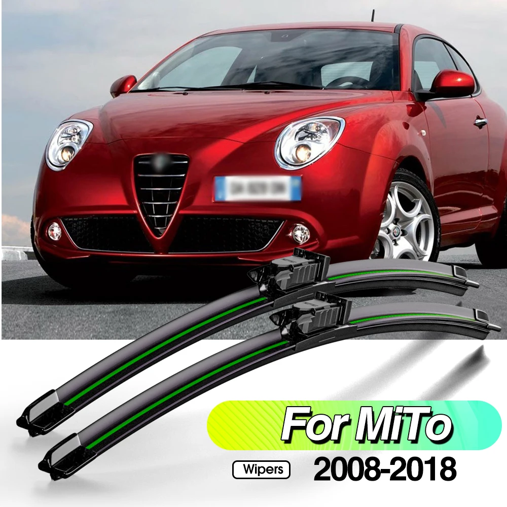 

For Alfa Romeo MiTo 2008-2018 2pcs Front Windshield Wiper Blades Windscreen Window Accessories 2009 2012 2013 2014 2015 2016