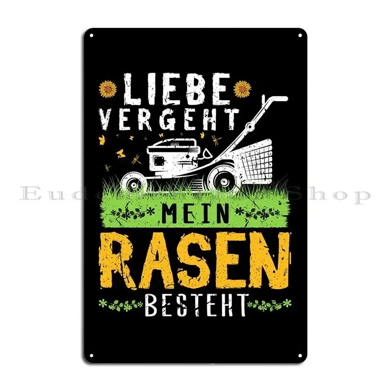 Liebe Rasen Garten Metal Plaque Poster Bar Home Wall Plaque Personalized Plaques Tin Sign Poster