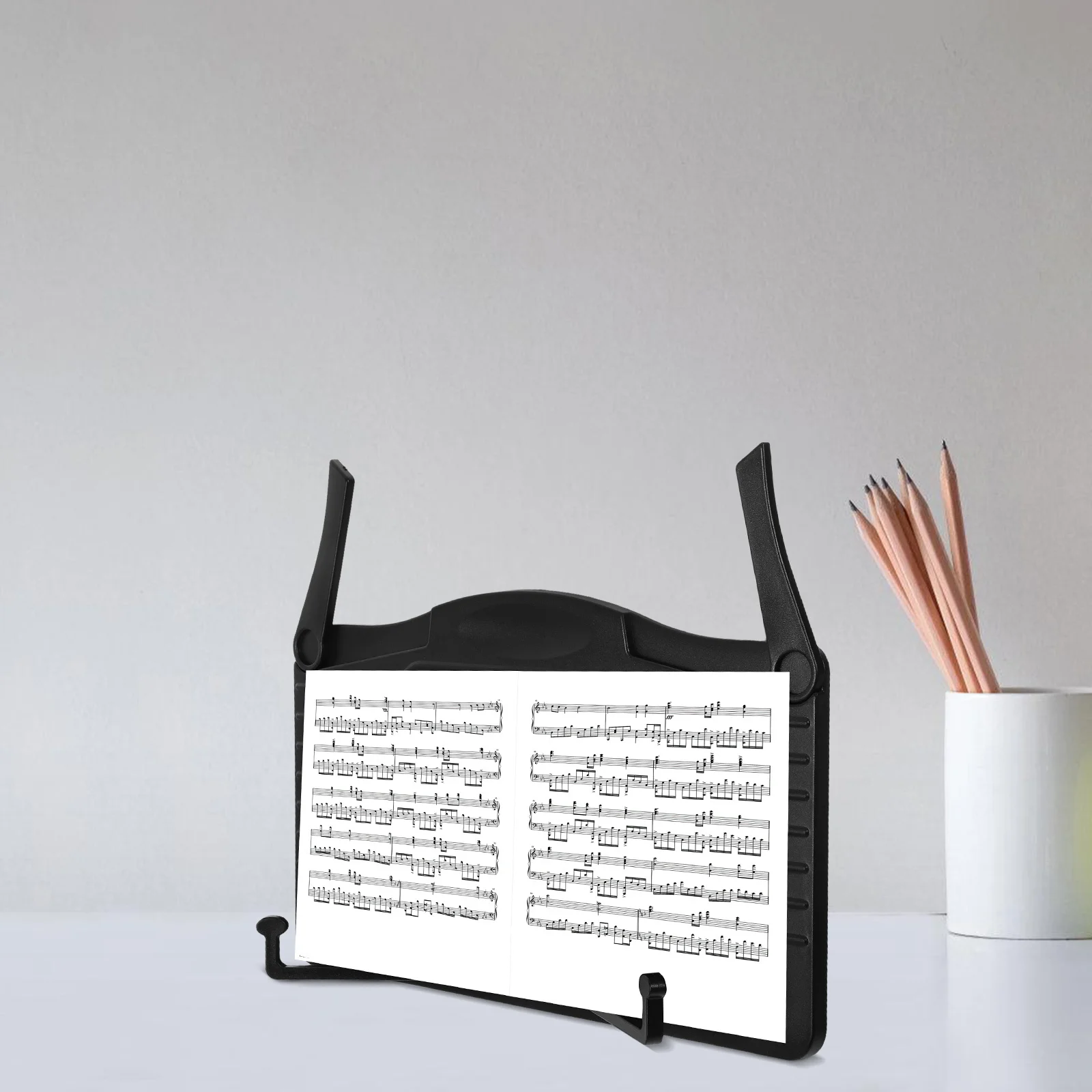 

Music Sheet Stand Foldable Lightweight Book Holder For Piano Scores Cookbook Textbook Recipe Reading Rack Sturdy Stable