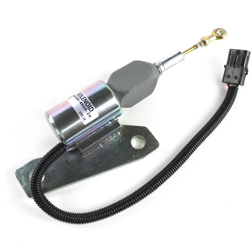 3991625 SA-4959-24 5267132 Fuel Shutoff Solenoid Valve 24V For Cummins 6BT 5.9L Engine Hyundai R200-5 R225-7 R335-7 Excavator