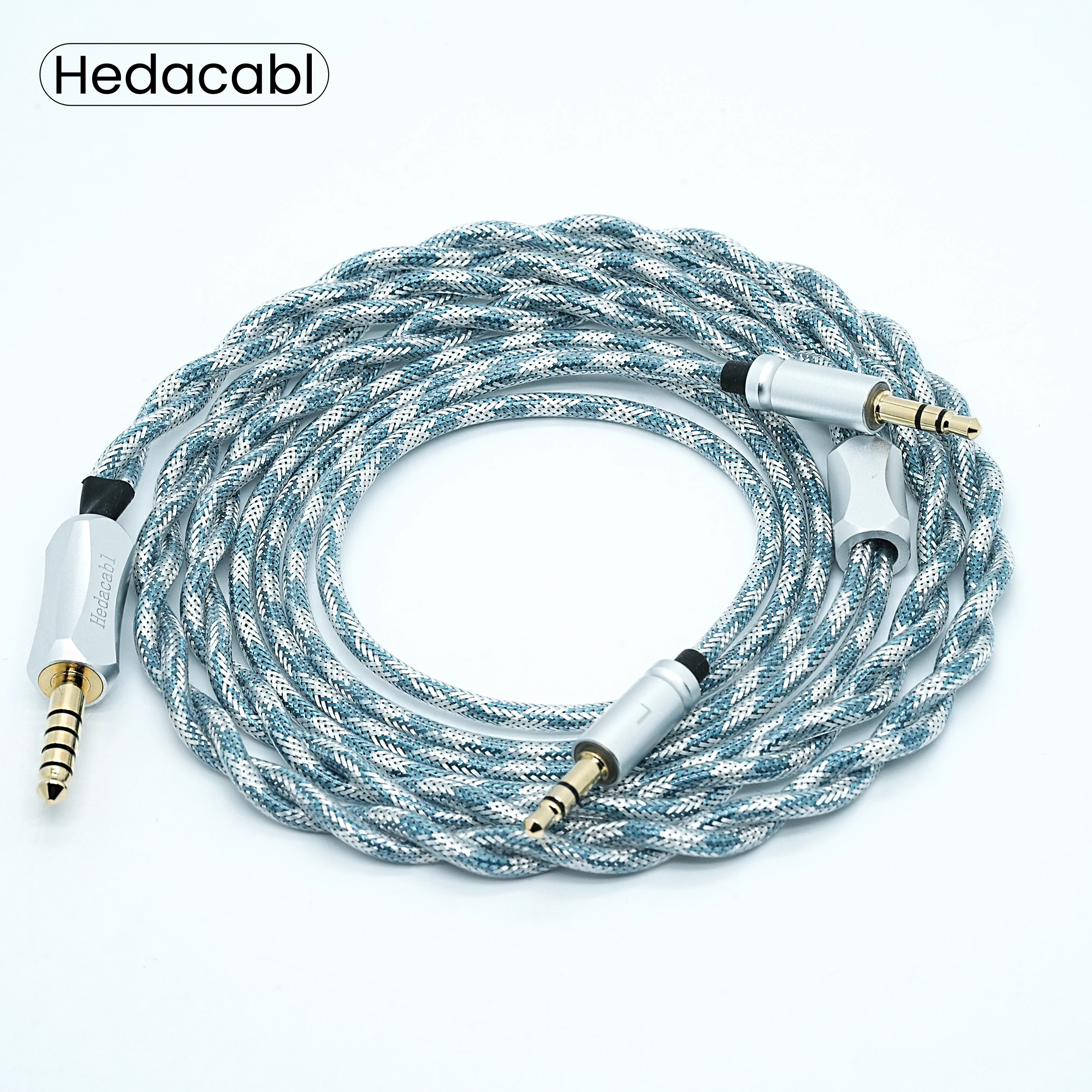 

Hedacabl HD-02 2-Core OCC Headphone Cable, dual 3.5mm TRS to 3.5/2.5/4.4mm/XLR Cable, suitable for HIFIMAN DENON Sony Headphones