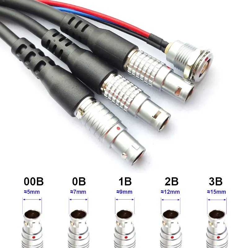 Compatible with Push Pull Self-locking Plug Connector Cable Remo Aviation Plug FGG EGG 00B 0B 1B Single Head Socket with Wire