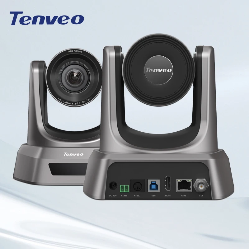 

IP PTZ-камера Tenveo SDI/HDMI/USB/LAN PoE Конференц-камера с 20-кратным зумом 1080P 60 кадров в секунду для церковных услуг Образование поклонения