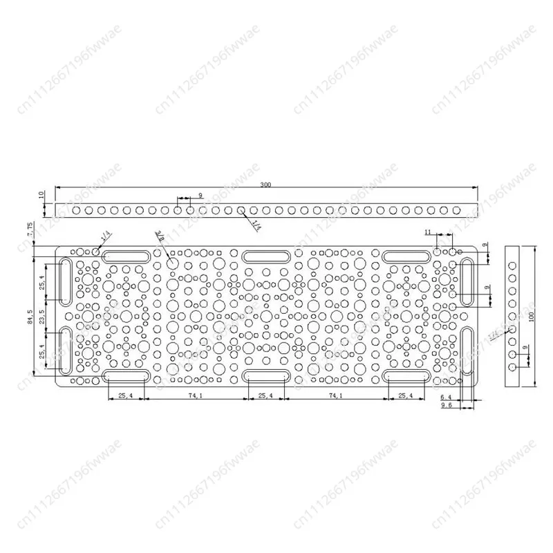 300x100x10mm (Cheese Plate) -  Universal Quick Release Plate for Tripod Head