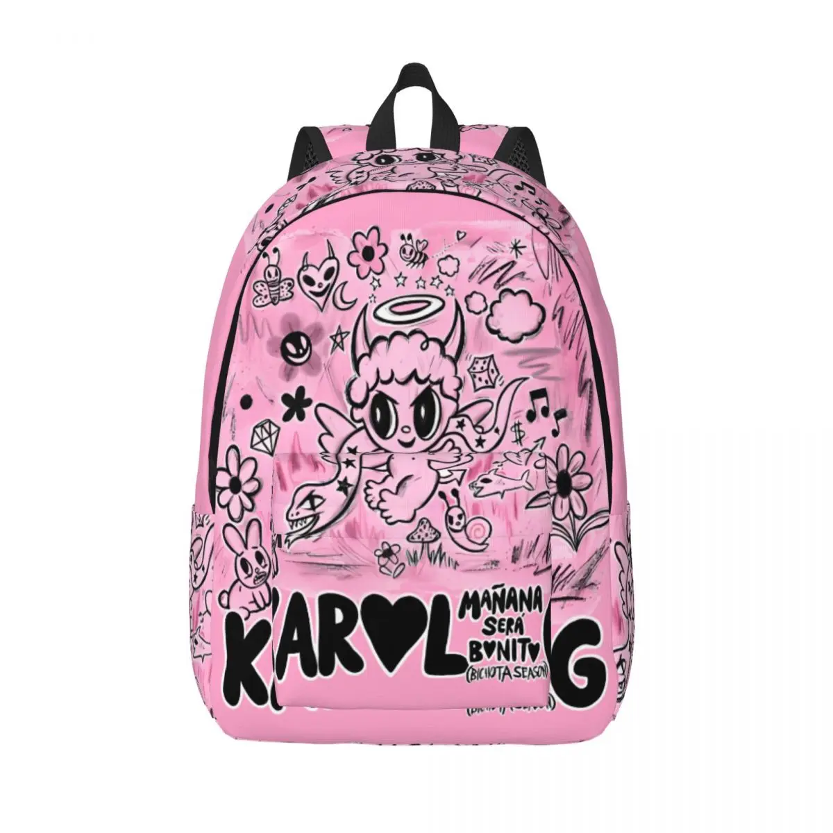 حقيبة ظهر Bichota Karol G للموسم للأولاد والبنات والأطفال والطلاب حقيبة كتب مدرسية لموسيقى الريغيون حقيبة نهارية لرياض الأطفال حقيبة أساسية هدية