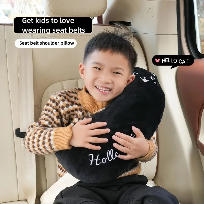 

Car Shoulder Strap Thickened Soft Pillow Car Seat Belt Cover Cute Cartoon Children's Car Pillow Shoulder Seat Belt Cover