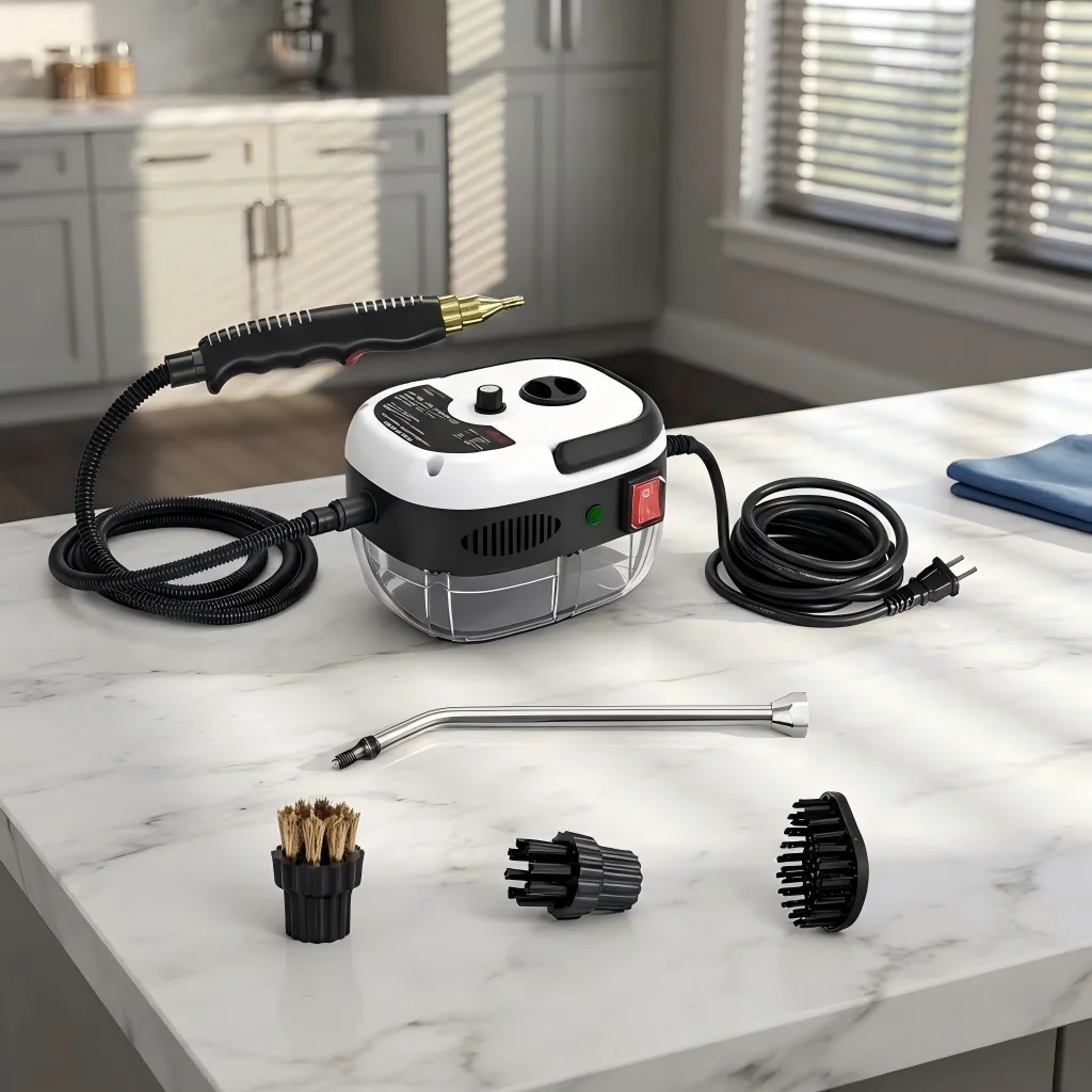 High Temperature Steam Cleaner 110V US Plug, Multi-Purpose Sterilization Steamer for Home Car Range Hood AC