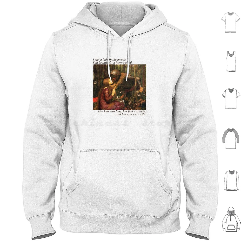 La Belle Dame Sans; Poème de John Keats, sweat-shirt en coton à manches longues, John Keats William Waterhouse, romantisme, pré-poète, artiste La