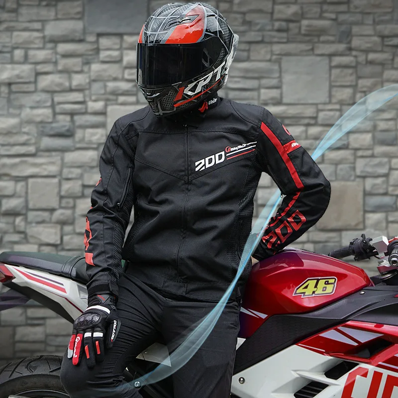 

Motorcycle Riding Clothes Summer Men Women Knight Motorcycle Racing Suit, Breathable Electric Motorcycle Riding Suit