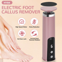 2-in-1 Electric Pedicure Foot Callus Remover Foot Care Electronic Foot Grinder & Replacement Sandpaper Dead Skin Pedicure Tool