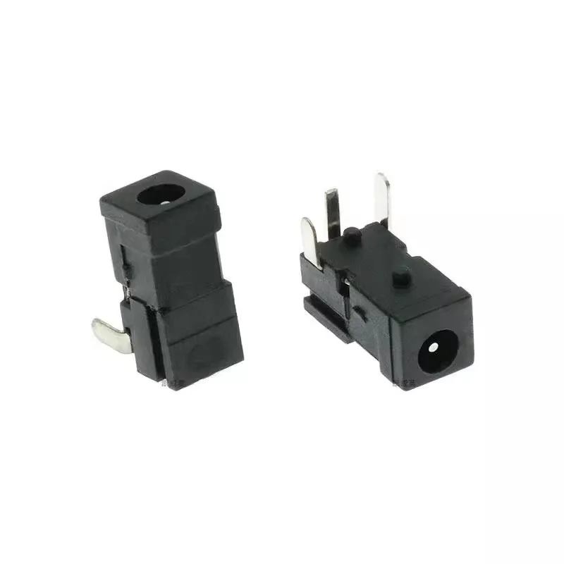 DC power socket DC-011 2.5x0.7mm 3P three-pin small DC power supply base with column