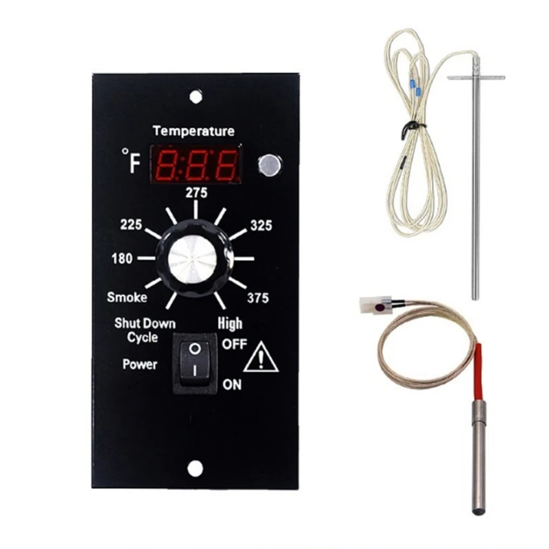 Replacement Digital Controller Board Grill and Smoker Control Board/Thermostat for Pellet Wood Pellet Grills M4YD