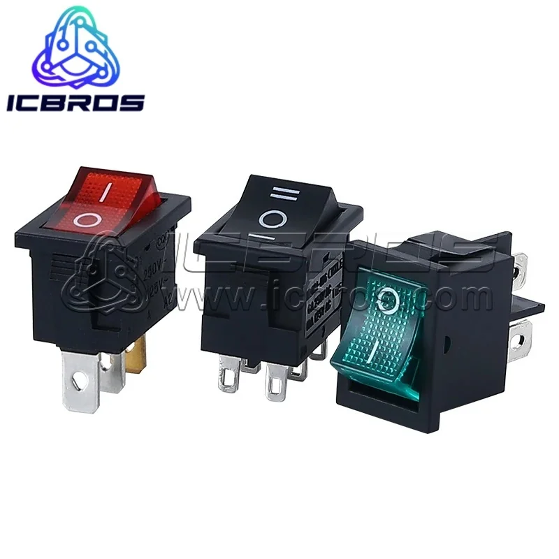 5pcs/lot KCD-11 boat-shaped switch KCD1-101 water dispenser electronic scale boat-shaped rocker power button accessories 6A250V