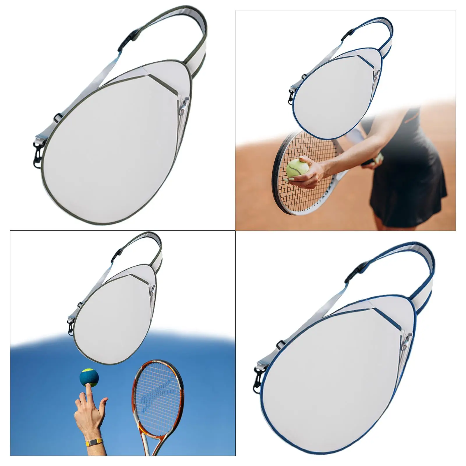 Tennis Bag Racket Cover Portable Players Organizer Equipment Carry Bag Versatile Tennis Crossbody Bag Badminton Racquet Bag