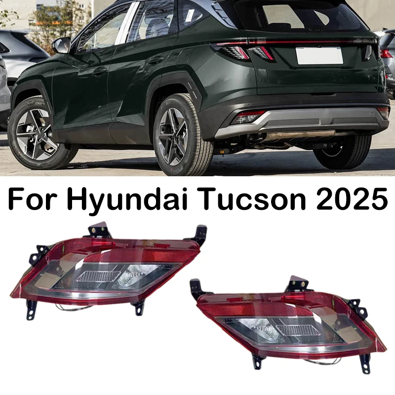 For Hyundai Tucson 2025 Car Rear Bumper Light Rear Brake Light Reversing Light Warning Lamp Turn Signal Lamp Car Accessories
