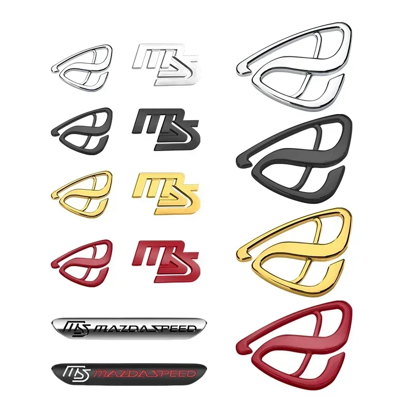 Auto Metal For MS MAZDASPEED Grille Logo Mazda 3 6 CX-3 CX-4 CX-5 CX-7 CX-9 Car Styling 3D Badge Lettering Decals Trunk Sticker