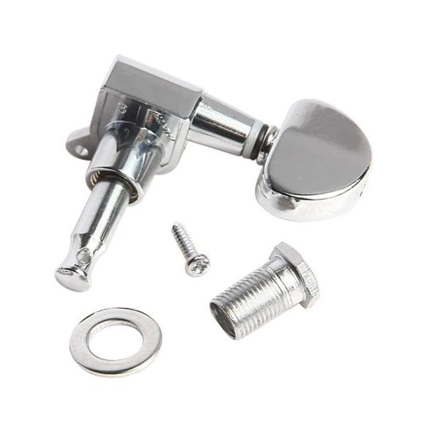 

6pcs Guitar Plated Chrome Zinc String Tuning Acoustic Guitar Head Peg Alloy Acoustic Tuner Pegs Machine String Accessories