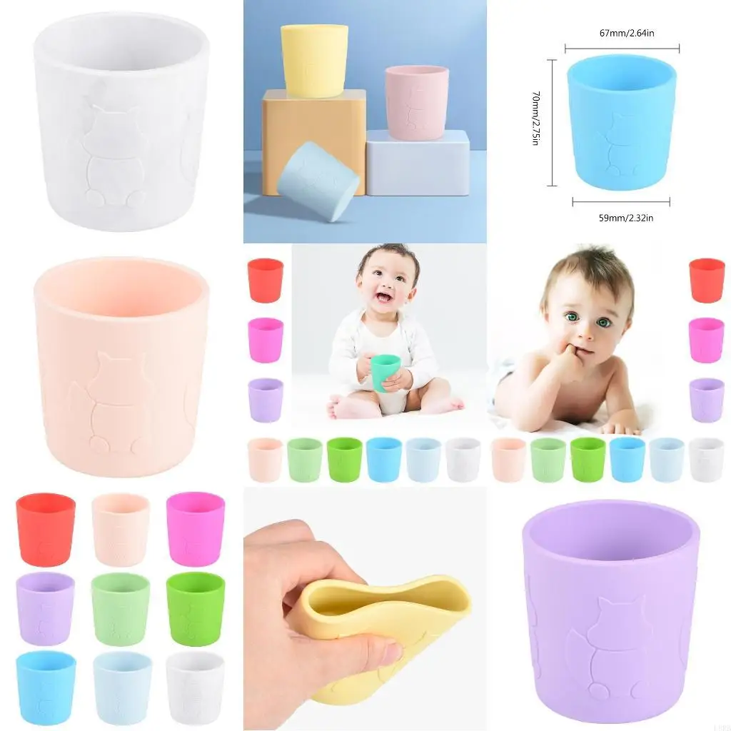 

Пищевая силиконовая чашка для воды с рисунком белки, дорожные детские чашки, чайные чашки L8RB