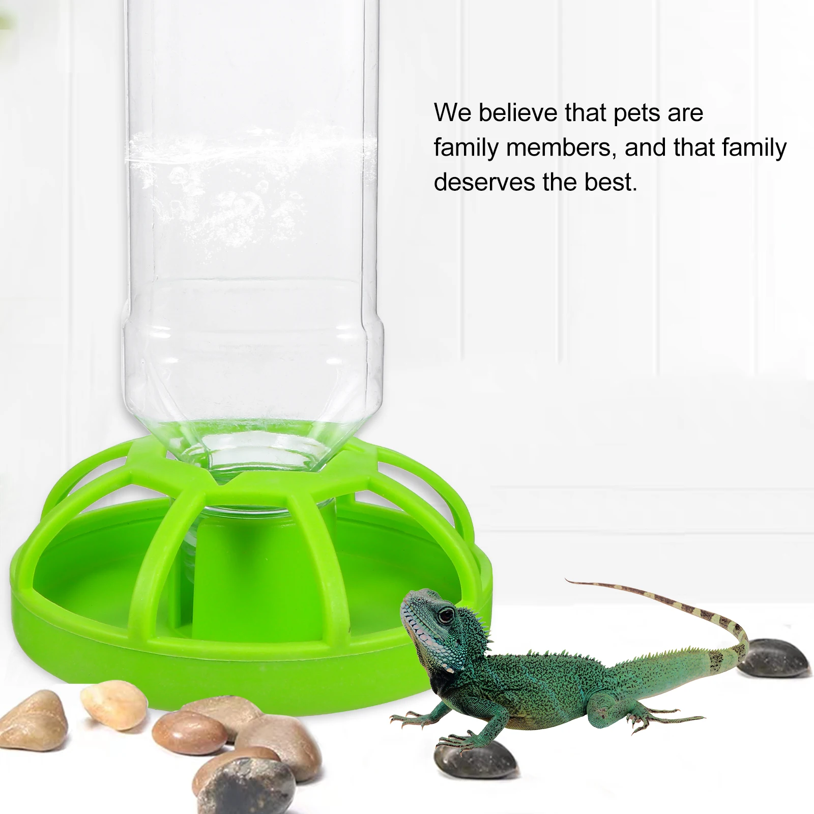 

Automatic Pet Water Feeder Durable Safe Material Reptile Supplies Lizard Snake Turtle Drinking Tool Non Tipping Easy Install