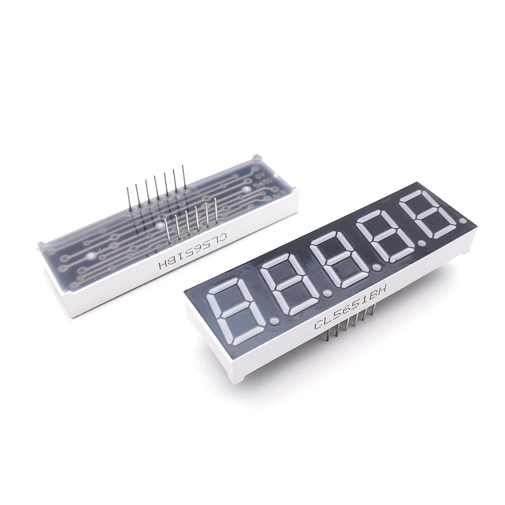 10 Stück gemeinsame Cathoe/Anode 5 Bit 0,56 Zoll digitale Röhre LED-Anzeige rotes Licht 7 Segment