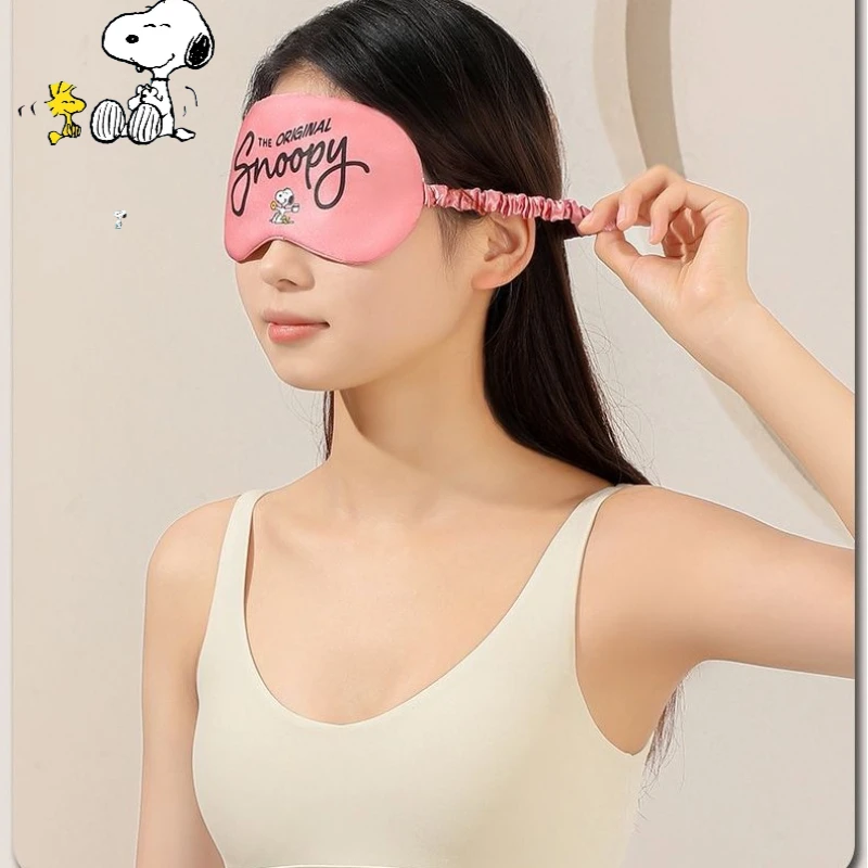 

Милая маска для глаз с рисунком Снупи, креативная маска для глаз для мальчиков и девочек, домашняя затемняющая маска для глаз, периферийные устройства в стиле аниме, подарки, оптовая продажа