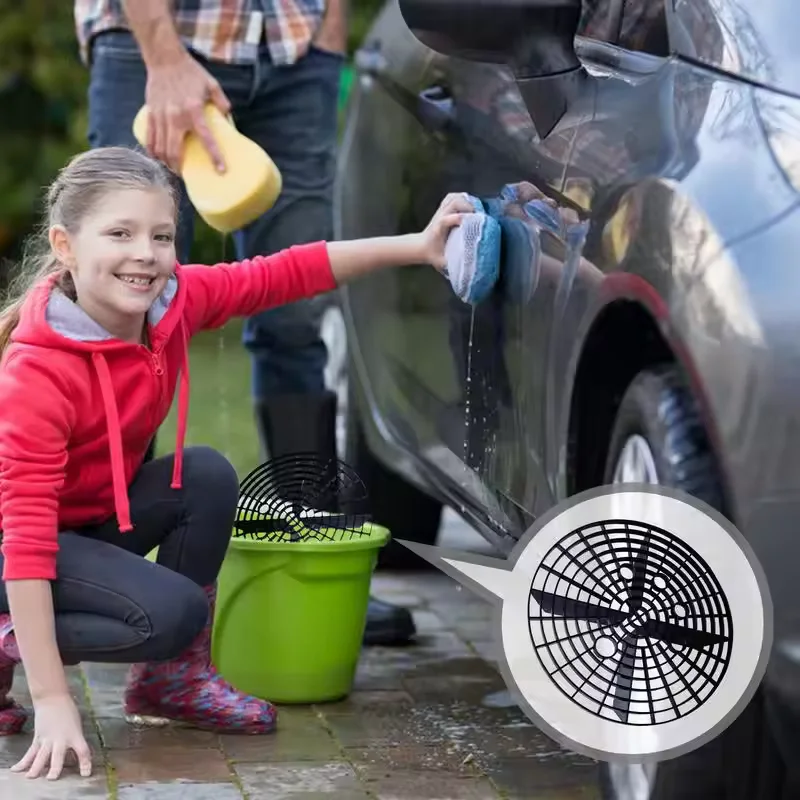 23,5/26cm Auto-Waschschutznetz Reinigungswerkzeug Kratzfester Kunststoffeinsatz Waschbehälter Automobil-Sandisolierung Schmutzfilter – Detail 7