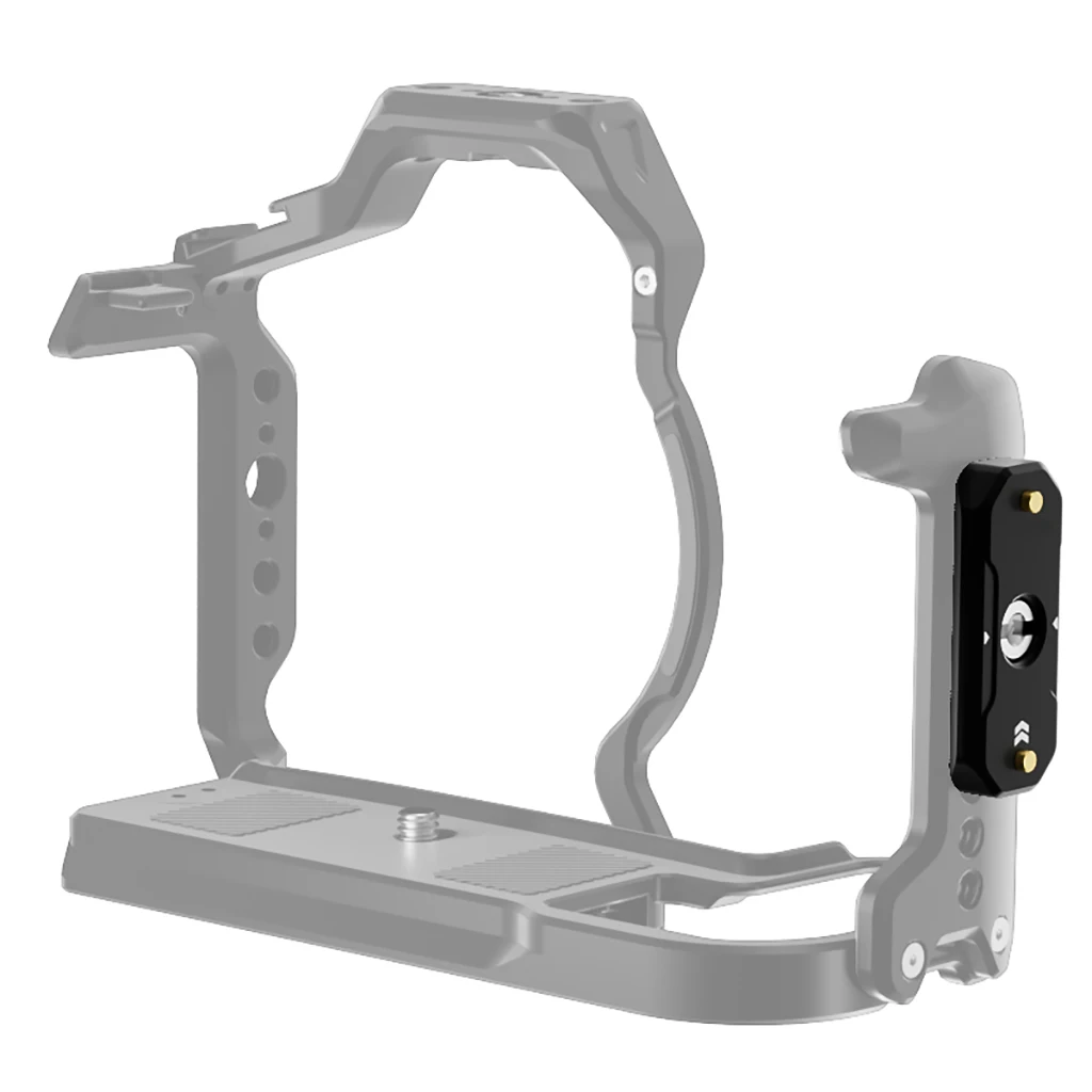 NATO-Schienen-Schnellwechselplatte für DSLR- und spiegellose Kamerakäfige mit 1/4-Zoll-Schraubgewinde, Obergriff, Monitor- und Lichthalterung – Detail 16