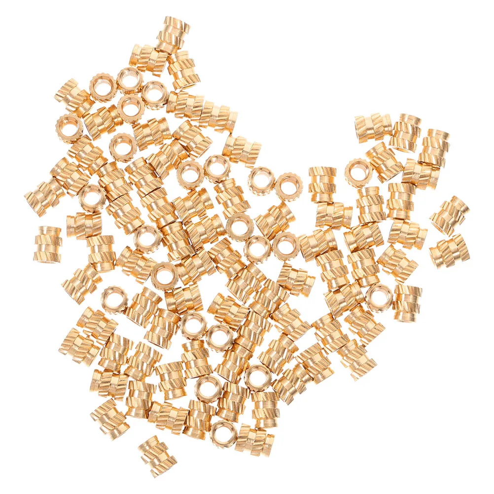 100 قطعة مجموعة الحرارة إدراج الموضوع مخرش الجوز تضمين المكسرات طابعات ثلاثية الأبعاد زلة المقاومة مادة النحاس مجموعة الحرارة إدراج