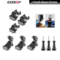 J Hook + Clip con fibbia supporto a sgancio rapido + vite a pollice lungo supporto con fibbia antiruggine per Gopro Hero 12 11 10 9 8 DJI Action Camera