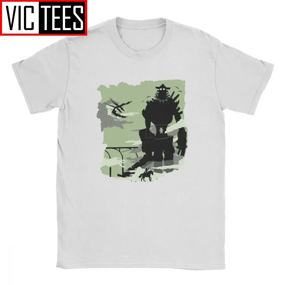 Silhouette Of The Colossus Tshirt Men Shadow of the Colossus Humorous Cotton T Shirt 2021 Clothes