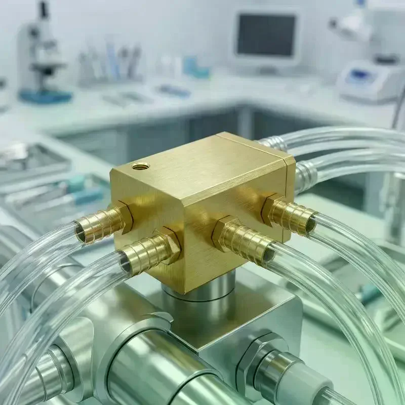 Dental Hexagonal Water Air Valve for Dental Chair Unit Parts Adjustable Pressure Regulator Dental Lab Equipment