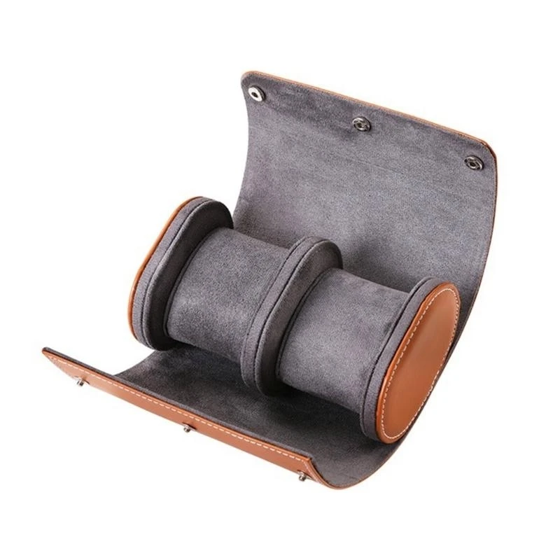 

5asd Watch Box Men and Women Multifunctional 2 Grids Leather Storage Watch Boxes