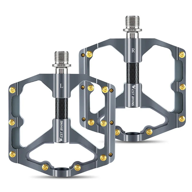 

Сверхлегкие велосипедные педали из алюминиевого сплава, 3 подшипника, противоскользящие, водонепроницаемые, широкие, плоские, аксессуары для велосипедов