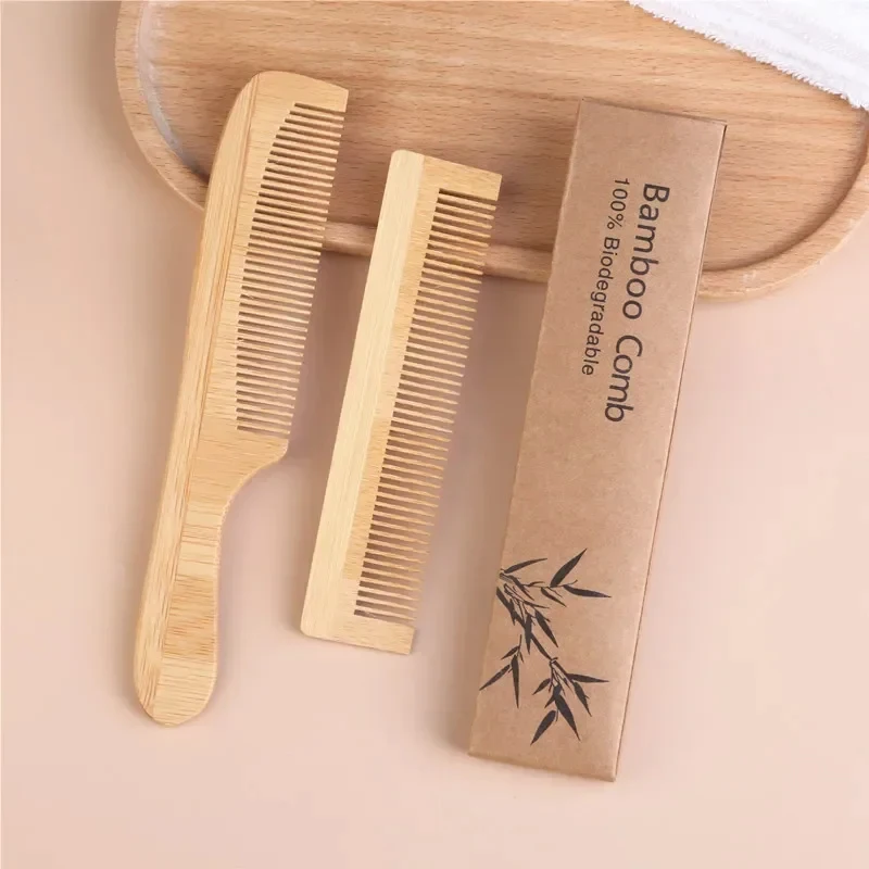 Brosse de massage portable en bois de bambou, peigne de haute qualité, évent, soins des cheveux, beauté, santé, SPA