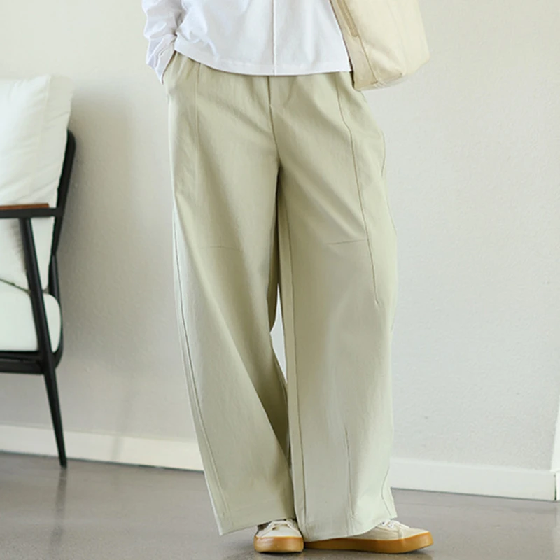 

High Waist Women Casual Harem Pants New Arrival 2026 Spring Simple Style Solid Color Loose Female Basics Casual Trousers M2489
