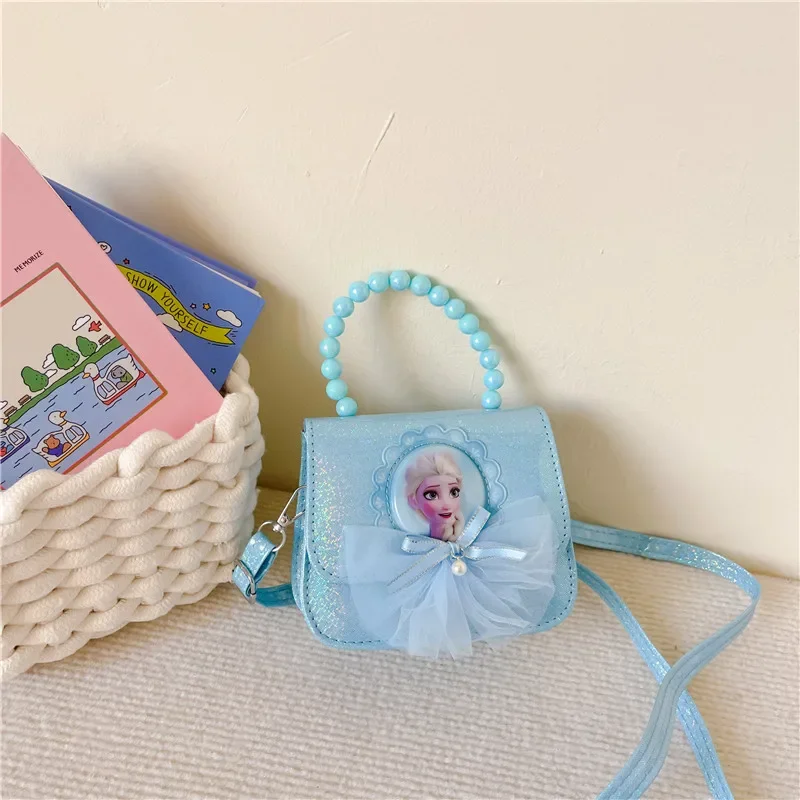 Disney Frozen Crossbody Bags Anime Figure Elsa Sofia Shoulder Bag Cartoon Storage Bags Anime Handbags Kids Toys Christmas Gifts