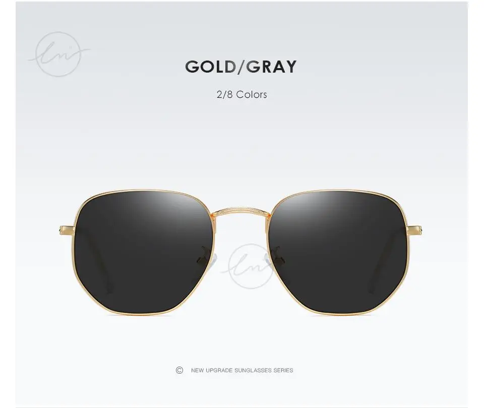 LM Neue Mode Frauen Hexagon Sonnenbrille Männer Retro Polarisierte Fahren Beschichtung Spiegel Sonnenbrille Goggle UV400 Brillen gafas de sol – Detail 10