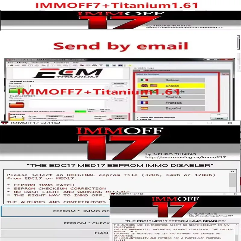 

2024 IMMOFF17 Automotive Electronics Software EDC+ ECM Titanium 1.61 - 26000+ Driver Update for Vehicle Systems