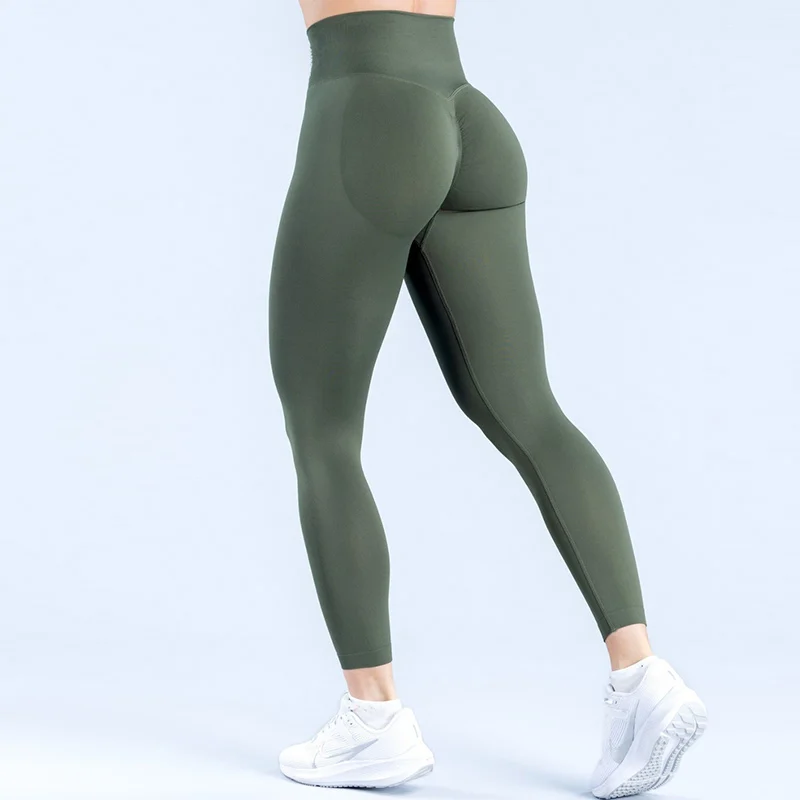 Scrunch Bum Leggings da palestra Collant sportivi da allenamento Pantaloni da yoga elasticizzati Leggings senza cuciture Abbigliamento da donna Pantaloni da yoga a vita alta