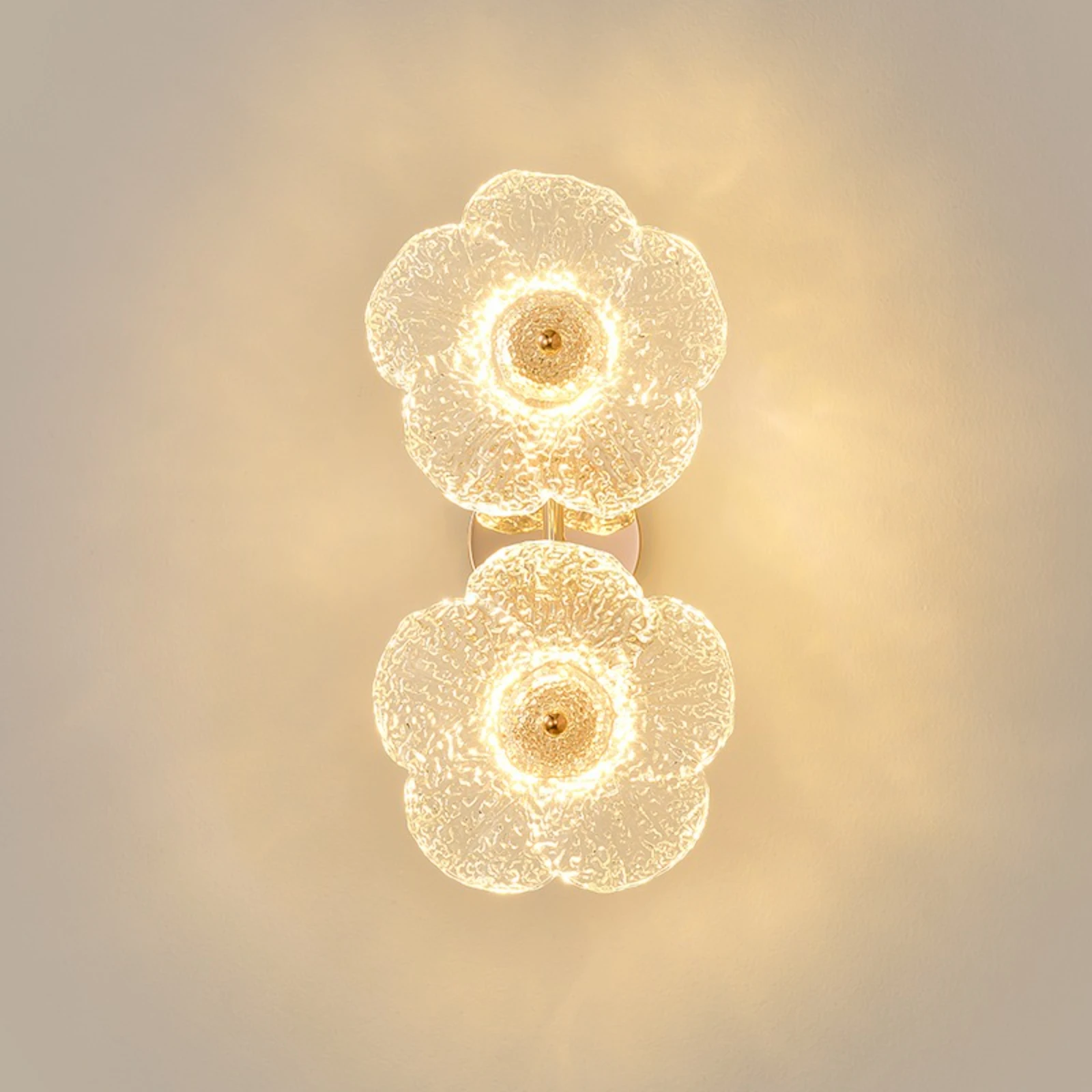 

Luxury Golden Living Room Crystal Glass Wall Light Bedside Lamp Television Background Wall Decorative Bedroom Creative Lamp