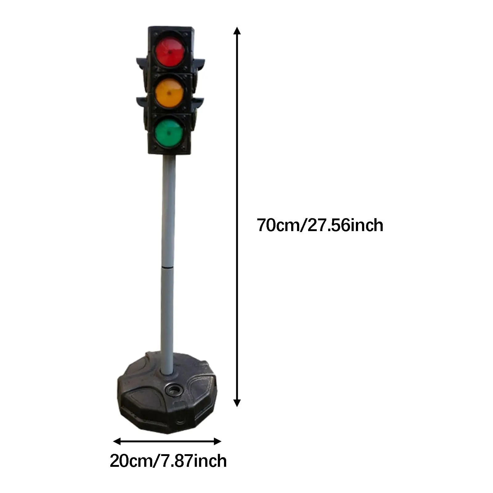 Traffic Light Toy Playset Road Sign Simulation Road Traffic Signal with Lights and Sounds for Teaching Props Classroom Birthday