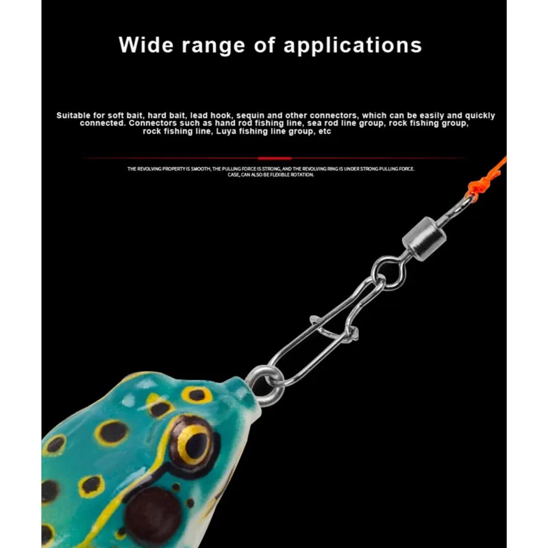 100 Cái/gói Câu Cá Đầu Nối Ốp Pin Mang Cán Xoay Carbon Cao Cấp Mồi Dụ Cá Mồi Giả Câu Cá Cá Dụng Cụ