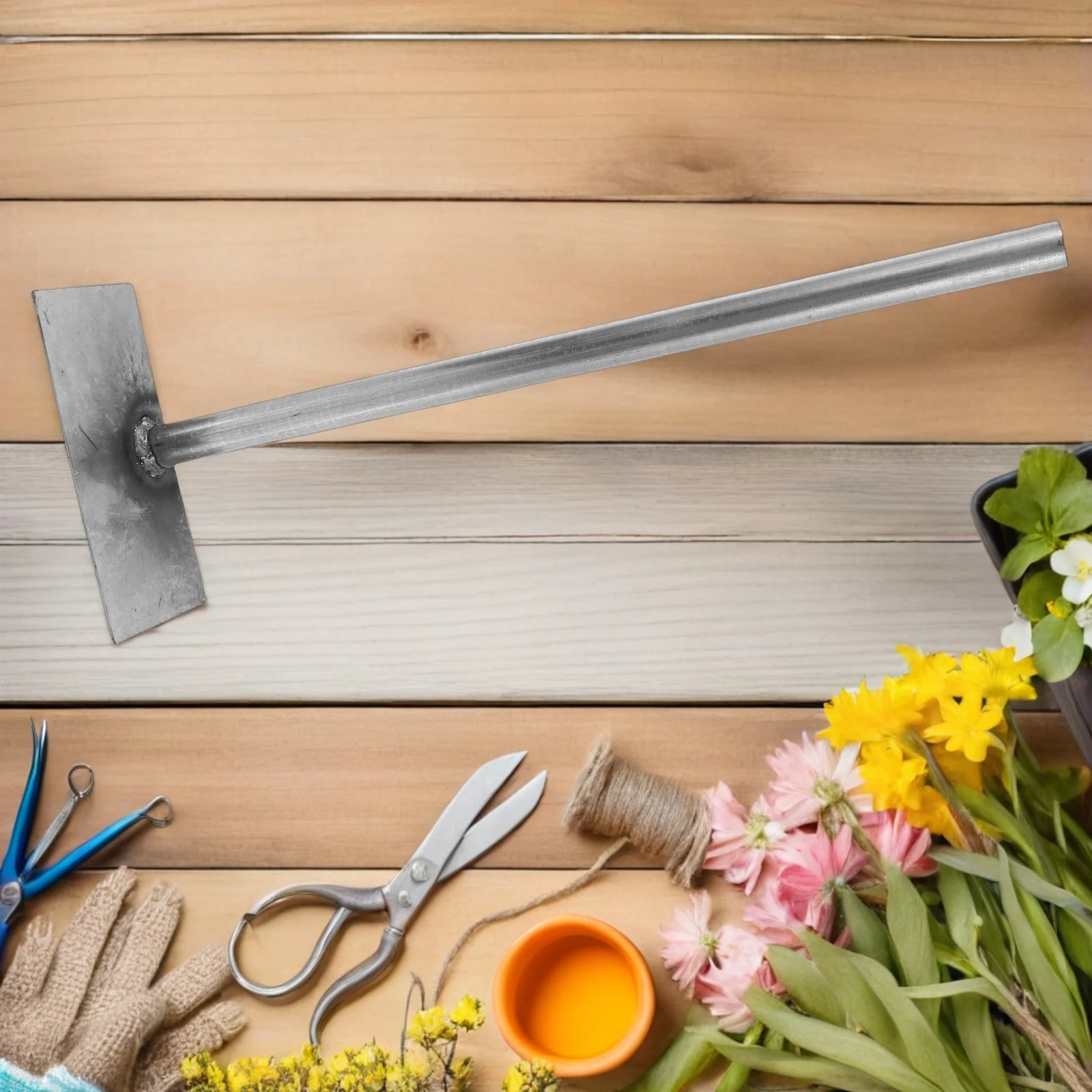 

Manganese Steel Charcoal Rake Heavy Duty Long Handle Ash Shovel for Fireplace Grill Pit Stoves Cleaning Charcoal Rake